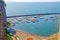 Aerial View of a Touristic Harbour in Sorrento, Italy