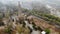 Aerial view of tower pavilion inside the Imperial Summer Palace of The Mountain Resort in Chengde