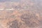 Aerial view of a town in the desert outside of Los Angeles