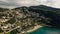 Aerial view of Town Kalkan, Mediterranean Coast, Turkey