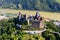 Aerial view of the town of Oberwesel on the Middle Rhine.