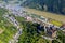 Aerial view of the town of Oberwesel on the Middle Rhine.