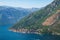 Aerial view of town Perast