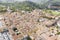 aerial view of the town of poggibonsi siena tuscany