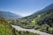 Aerial View of Town of Prad am Stilfserjoch, Tyrol, Italy