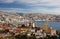 Aerial view of town of Valparaiso Chile South America