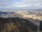 Aerial view of town of Vratsa, Bulgaria