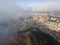 Aerial view of town of Vratsa, Bulgaria