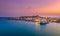 Aerial view of traditional village of Paleochora, Chania, Crete, Greece