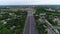 Aerial View of Traffic on Multilane Highway