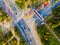 Aerial view traffic in seoul,South Korea.