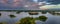 Aerial view of Trakai, over medieval gothic Island castle in Galve lake.