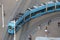 Aerial view tram on Ban Jelacic square in Zagreb, Croatia