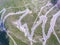 Aerial view of Transalpina road, Romania