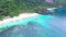 Aerial View of Tropical Beach Holiday, Seven Commandos Beach, El-Nido, Palawan Island, Philippines 03