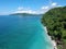 Aerial view Tropical beaches from Costa Rica. Drone DJI Spark