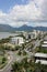 Aerial view of tropical Cairns city North Queensland