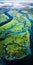 Aerial View Of Tropical Green Water: National Geographic Photography