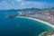 Aerial view of tropical Kata Noi Beach area in Phuket