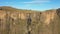 Aerial view of Tugela falls at Drakensberg mountains