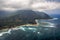 Aerial View of Tunnels Beach and reef ,Kauai, Hawaii