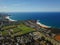 Aerial view of Turimetta beach and Mona Vale beach