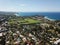 Aerial view of Turimetta beach and Mona Vale beach