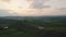 Aerial view of Tuscany rural landscape in Crete Senesi, Tuscany, Italy