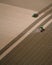 An aerial view of two tractors planting potatoes in Idaho.