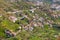 Aerial view of typical Madeira landscape