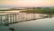 Aerial view of U-Bein bridge