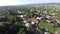 Aerial view of the Ukraine village. drone view.