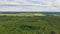 Aerial view of Ukrainian green landscape