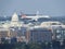 Aerial view United States Capitol & Supreme Court