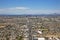 Aerial view up Central Avenue in Phoenix