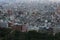 Aerial view of urban cityscape with residential and office buildings in Tokyo