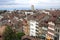 Aerial view of urban landscape of the city Lausanne