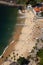 Aerial view of Urca beach and neighborhood homes, Rio de Janeiro, Brasil.