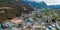 Aerial view of Vaduz, the capital of Liechtenstein