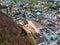 Aerial view of Vaduz, the capital of Liechtenstein