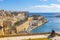 Aerial view Valletta from Barrakka garden