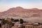 Aerial view of Valley of The Kings in Theban Necropolis in the morning