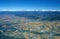 Aerial view of valley of Rio Aragon