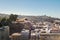 Aerial view of Valparaiso with Lord Cochrane Museum and Chilean Navy building from Paseo Yugoslavo - Valparaiso, Chile