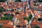 Aerial view of Varazdin, city in Croatia