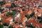 Aerial view of Varazdin, city in Croatia