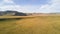 Aerial view of a vast landscape in Mongolia.