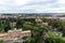 Aerial View of Vatican City Gardens and Surrounding Rom