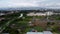 Aerial view vegetable farm