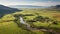 Aerial View Of Veldhoek Valley: Romantic Riverscapes In South Africa